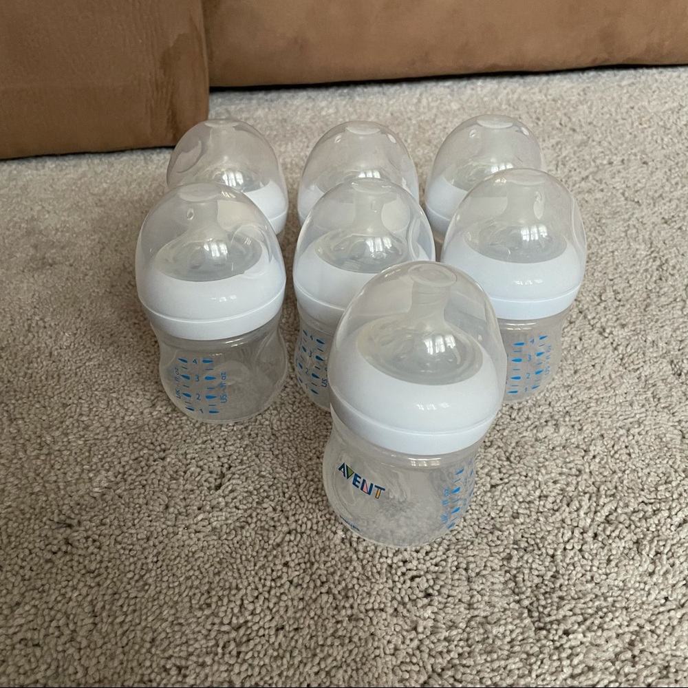 Philip Avent Natural 4oz Bottles (set of 7)